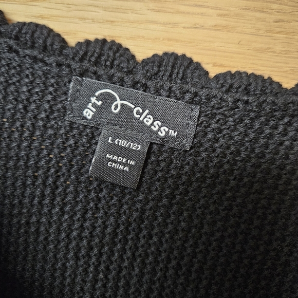 Art Class Large‎ 10/12 Black Sweater Dress - Picture 4 of 4